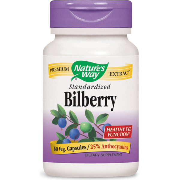 Nature's Way Bilberry Standardized Healthy Eye Function 60 Capsules