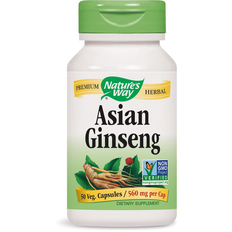 Nature's Way Korean Ginseng Root Dietary Supplement 560 mg 50