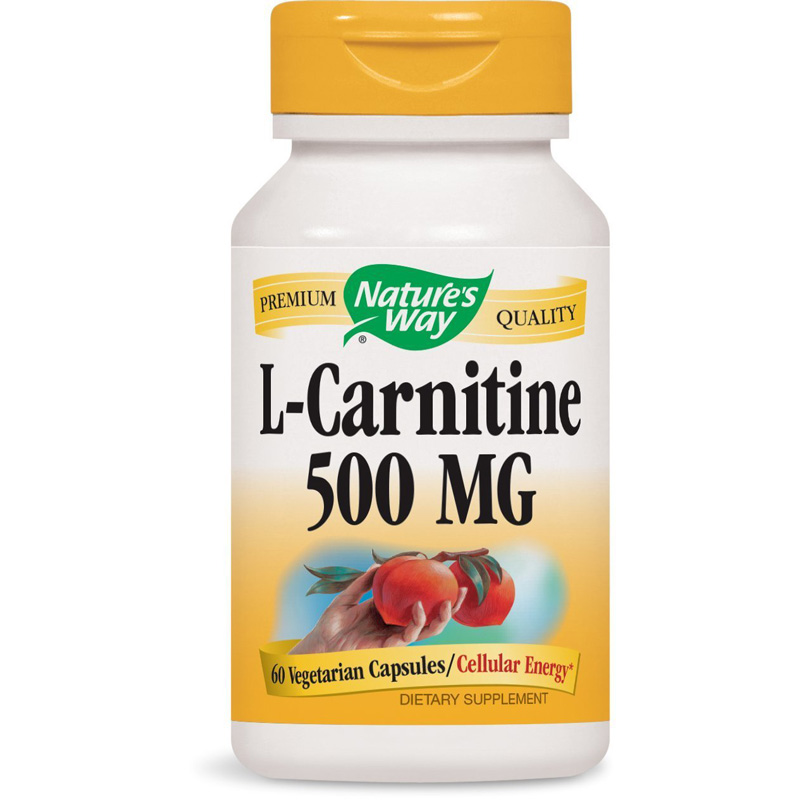 Nature's Way LCarnitine 500 mg Dietary Supplement 60 Vegetarian