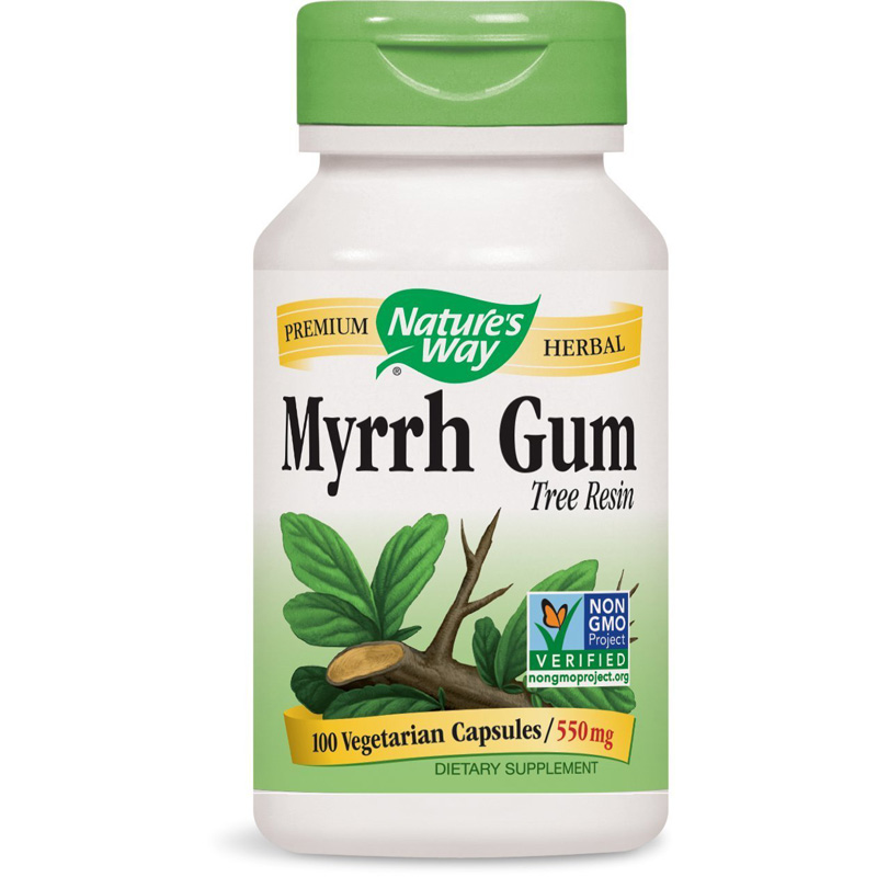Nature's Way Myrrh Gum Traditional Mouthwash Supplement 550 mg 100