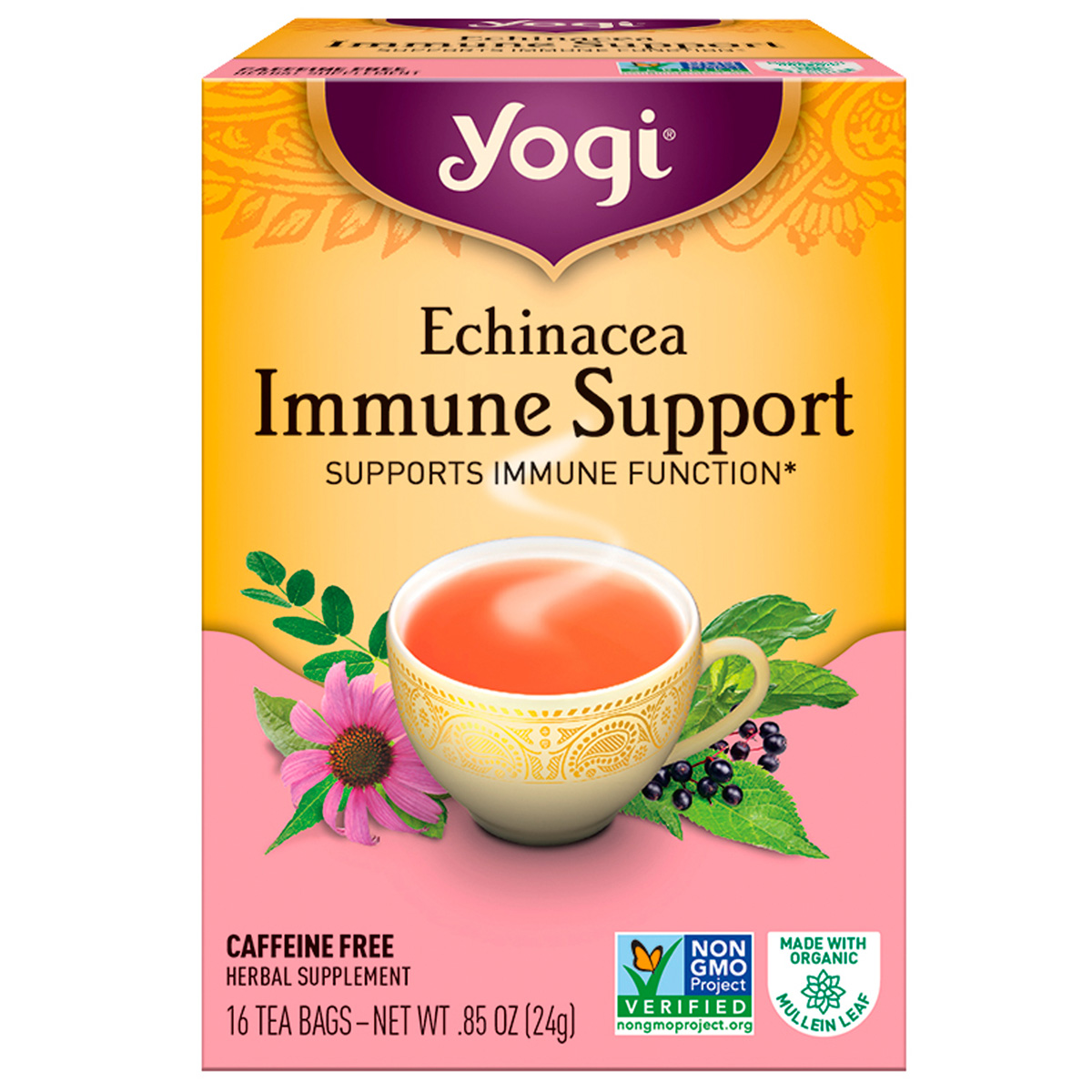 Yogi Tea Echinacea Immune Support Tea 16 Tea Bags eBay