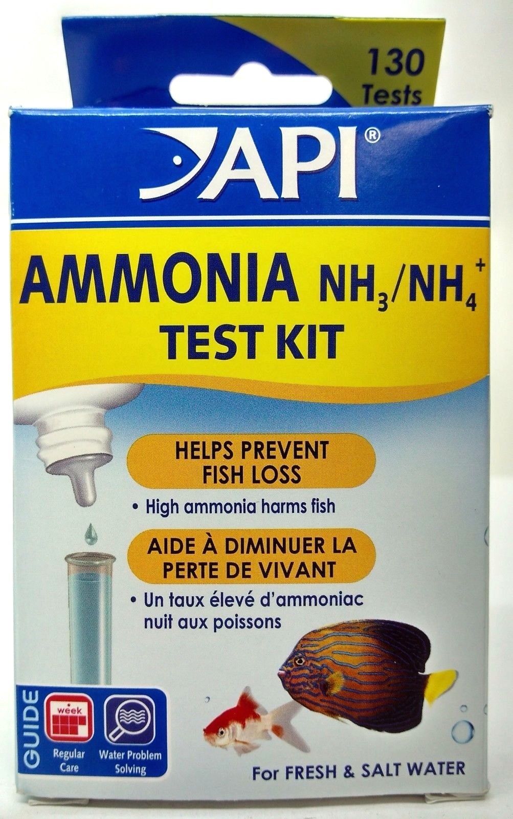 API Freshwater/Saltwater Ammonia Test Kit 130 Tests eBay