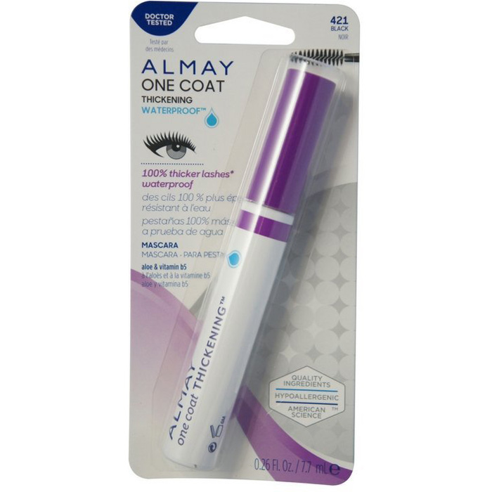 ALMAY One Coat Thickening Waterproof Mascara 421 Black 0.4 fl. oz
