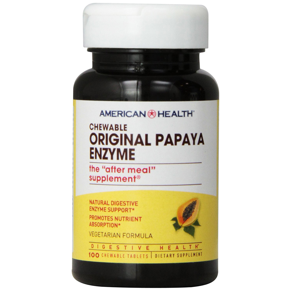 American Health Original Papaya Enzyme Dietary Supplement 100