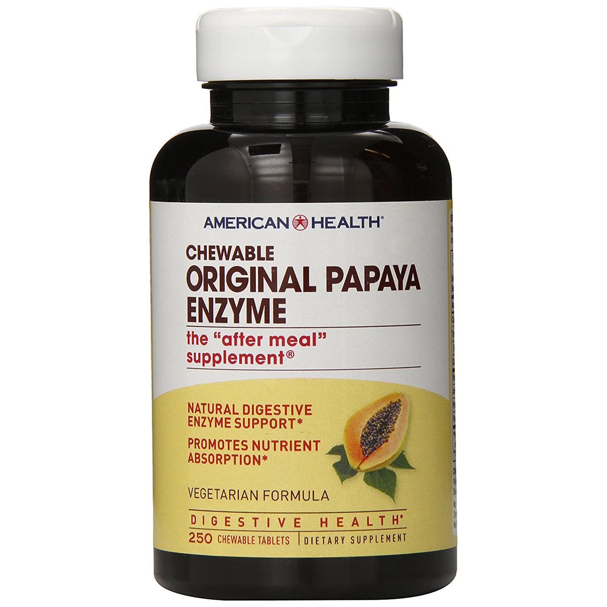 American Health Original Papaya Enzyme Dietary Supplement 250