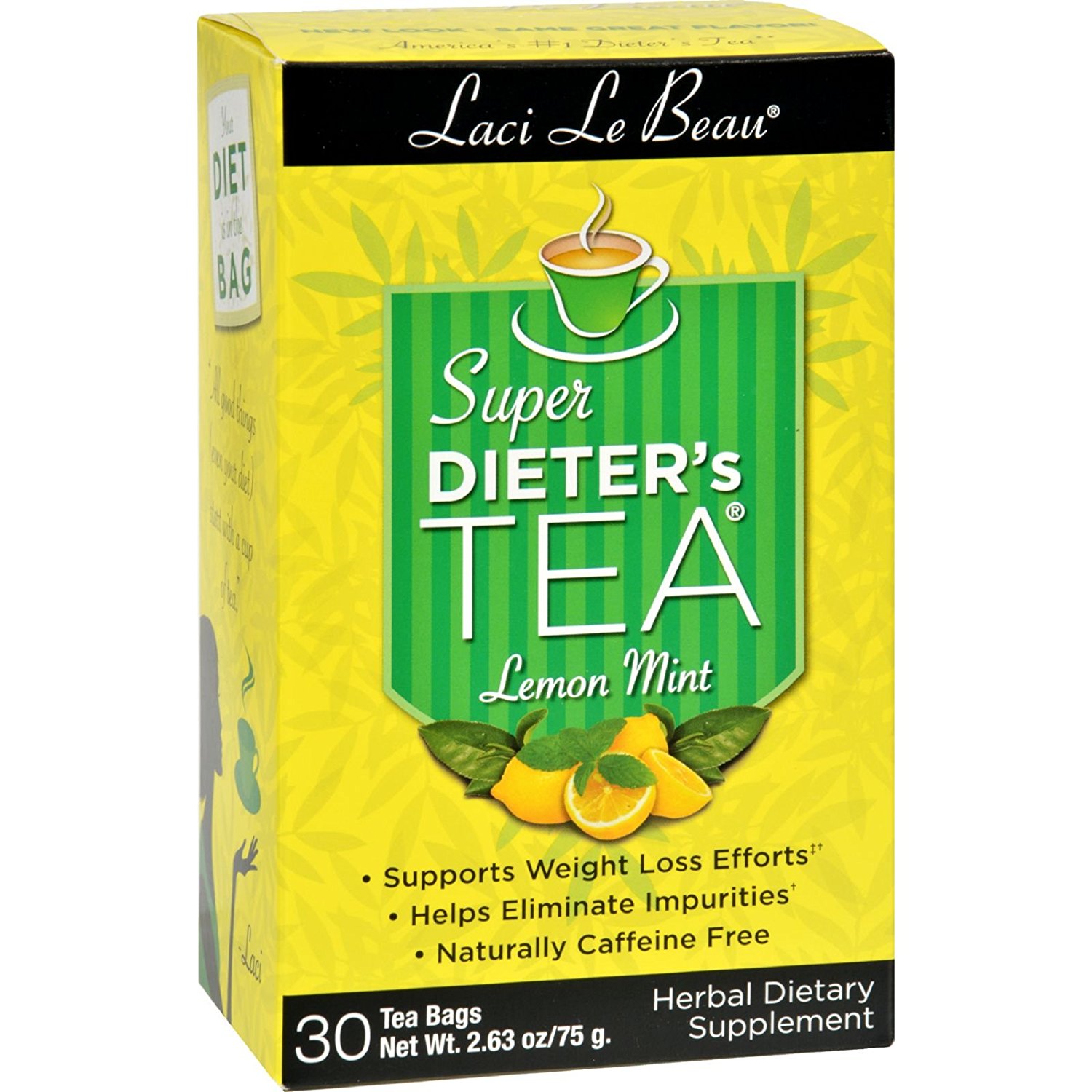 Laci Le Beau Maximum Strength Super Dieter'S Tea Lemon Mint 30 Bags