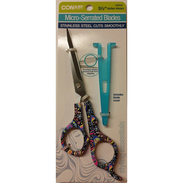 CONAIR Stainless steel Printed Barber Shears 51/2 Inch 1 Piece eBay