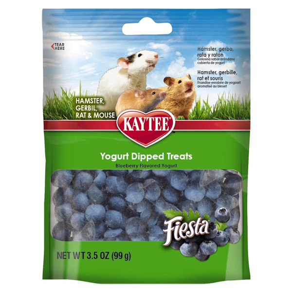 FIESTA Blueberry Flavored Yogurt Dipped Hamster & Gerbil Treats 3.5