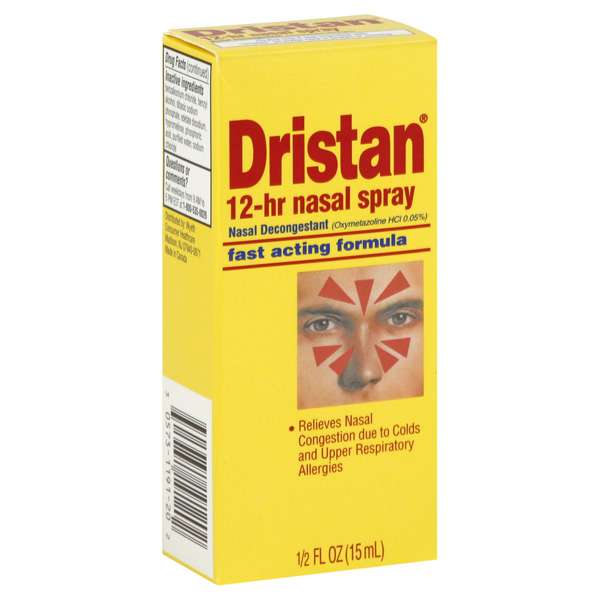 DRISTAN 12?Hour Nasal Decongestant Spray Fast Acting Formula 0.5 fl. oz