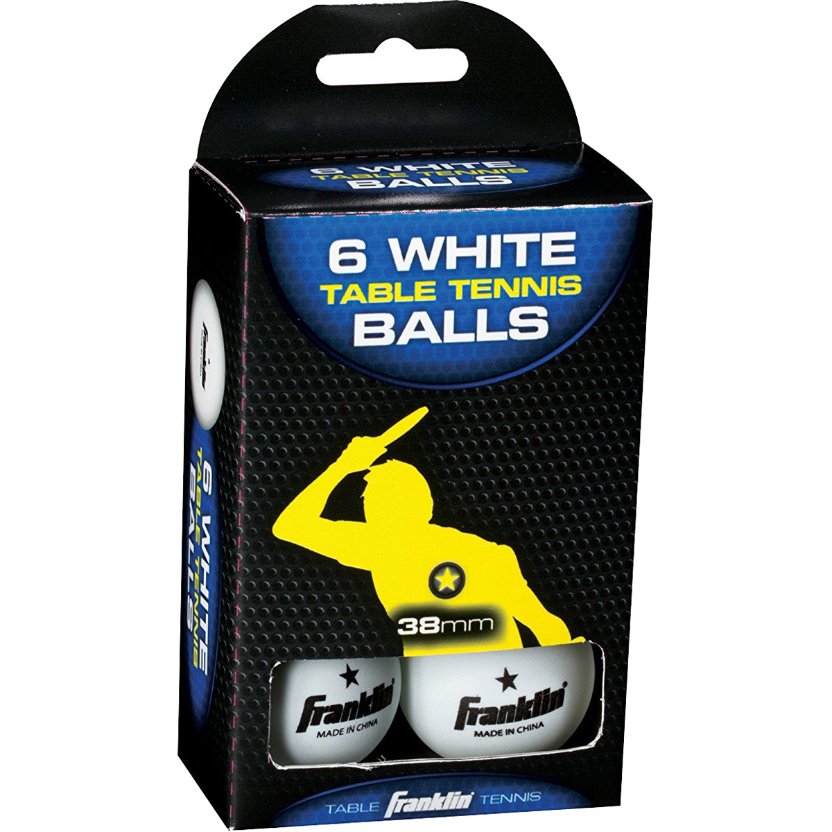 FRANKLIN Table Tennis Balls White 38 mm 6 Pack eBay