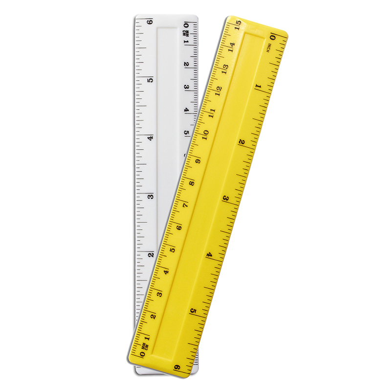 CHARLES LEONARD Beveled Edge Plastic Ruler Assorted Colors 6 Inches 26487806409 eBay