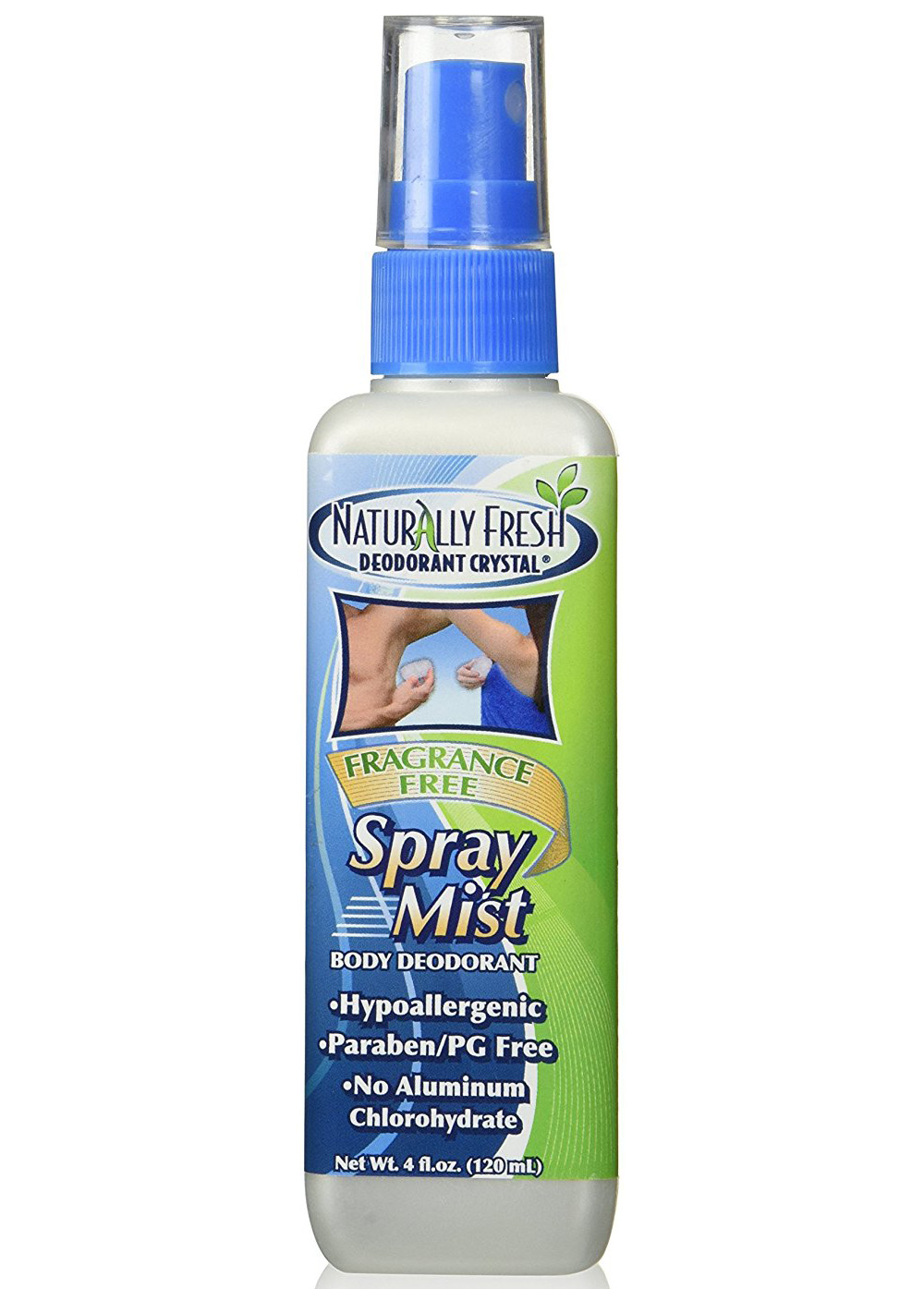 Naturally Fresh Deodorant Crystal Spray Mist Fragrance Free 4 Fl. Oz