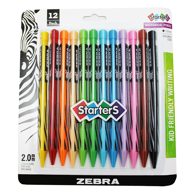 Zebra Pen Corporation Cadoozles Mechanical Pencils Colored Lead 12