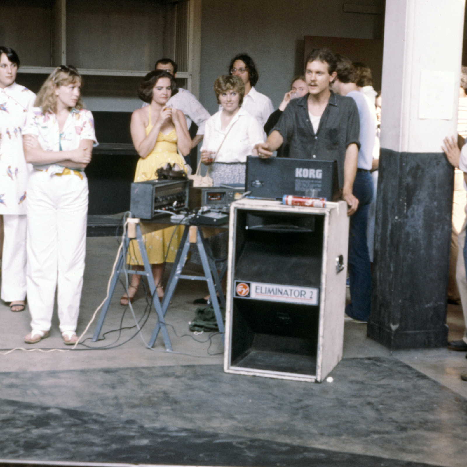 ABDK, 1980, Memphis, UpFront, performance installation, photo slide 01