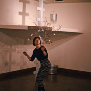 Necessary Appendix, Every Now, and Again, 1985, Chicago, School of the Art Institute Gallery, performance installation, photo slide 02