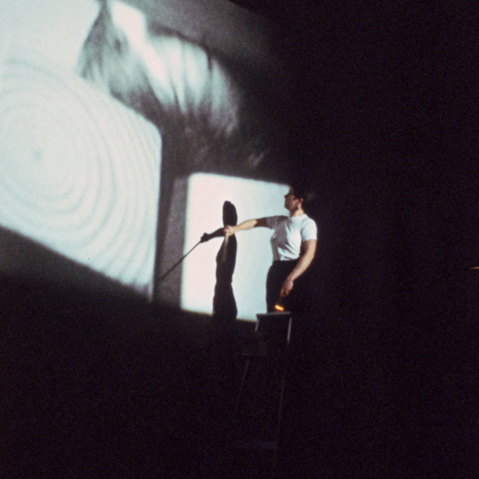 Black and White and In Between, 1981, Memphis, Memphis College of Art, multimedia performance, photo slide 01