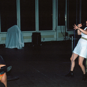 Gorgeous Fever, 1996, Cleveland, Cleveland Performance Art Festival, multimedia performance, photo slide 03