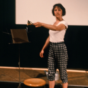 studies from continued flow or flood, 1984, multimedia performance, photo slide 07