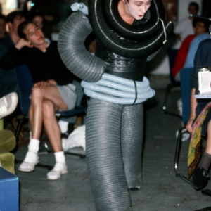 Ursonate, 1988, Chicago, Cafe Voltaire, concert performance photo slide 07