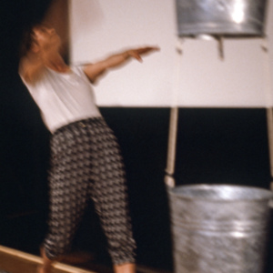 studies from continued flow or flood, 1984, multimedia performance, photo slide 06