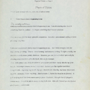 Physical Vision, 1989, Chicago, Randolph Street Gallery, multimedia performance, performance text 02