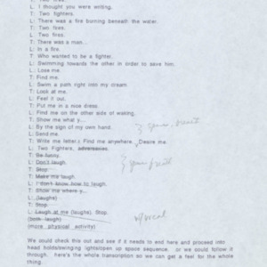 Mercuria, Two Fighters, 1997, NYC, HERE, multimedia performance, performance text