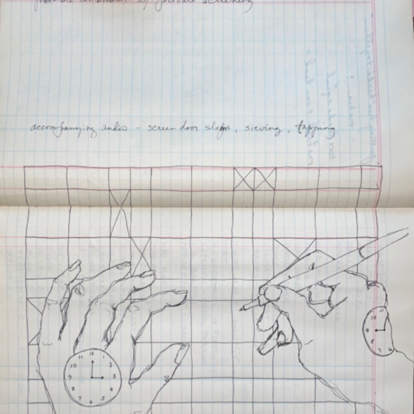 Private Screenings Exhibition, 1982, Memphis, Memphis College of Art, multimedia exhibition, sketches