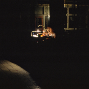 Gorgeous Fever, 1996, Cleveland, Cleveland Performance Art Festival, multimedia performance, photo slide 05