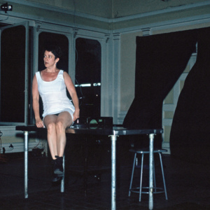 Gorgeous Fever, 1996, Cleveland, Cleveland Performance Art Festival, multimedia performance, photo slide 08