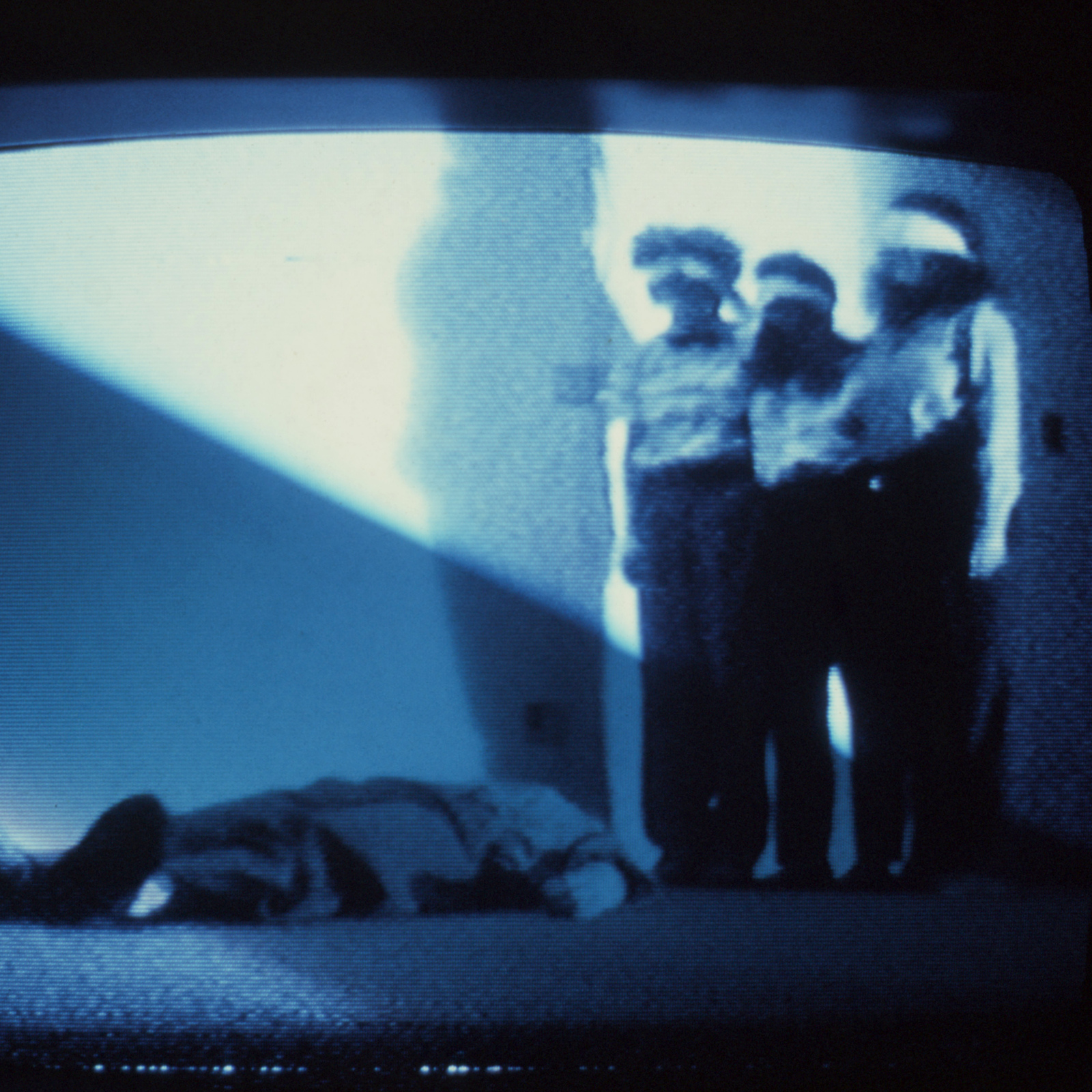 An Evening of Performance Pieces, First Aid, 1979, Memphis, Memphis College of Art, multimedia performance, video still, photo slide 03