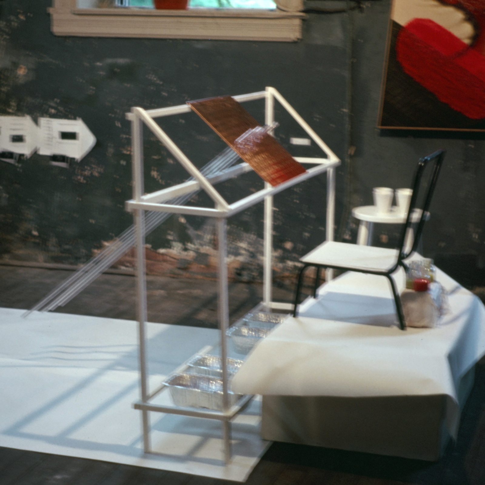 Recent Paintings by Lynn Book, 1980, Memphis, Toy Gallery, performance installation, photo slide 01