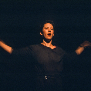 Look Back - and to begin with, 1986, Chicago, Randolph Street Gallery, multimedia performance, photo slide 07