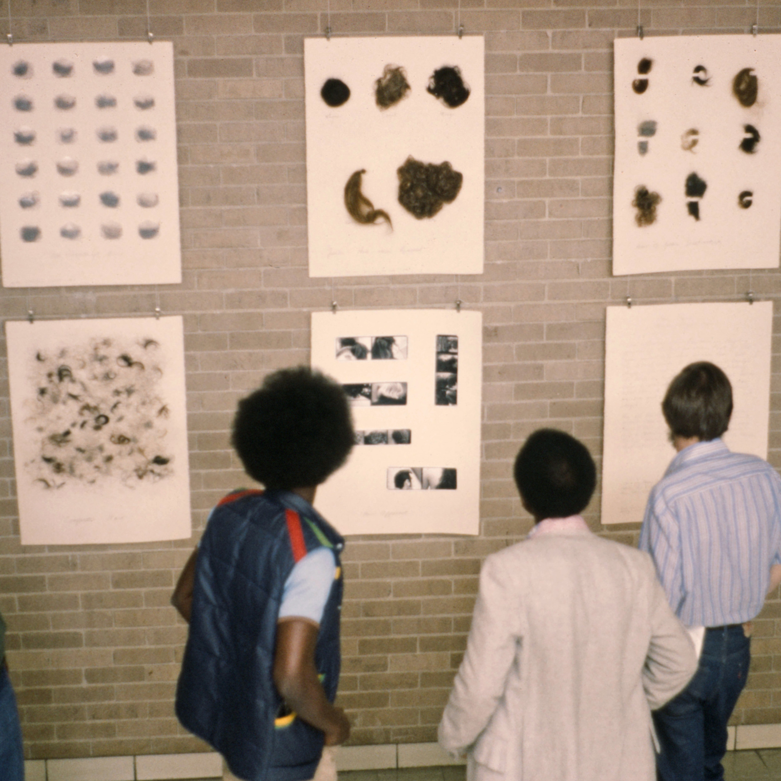Hairpiece, 1980, Memphis, Memphis College of Art, exhibition installation, photo slide 01