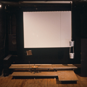 studies from continued flow or flood, 1984, multimedia performance, photo slide 01
