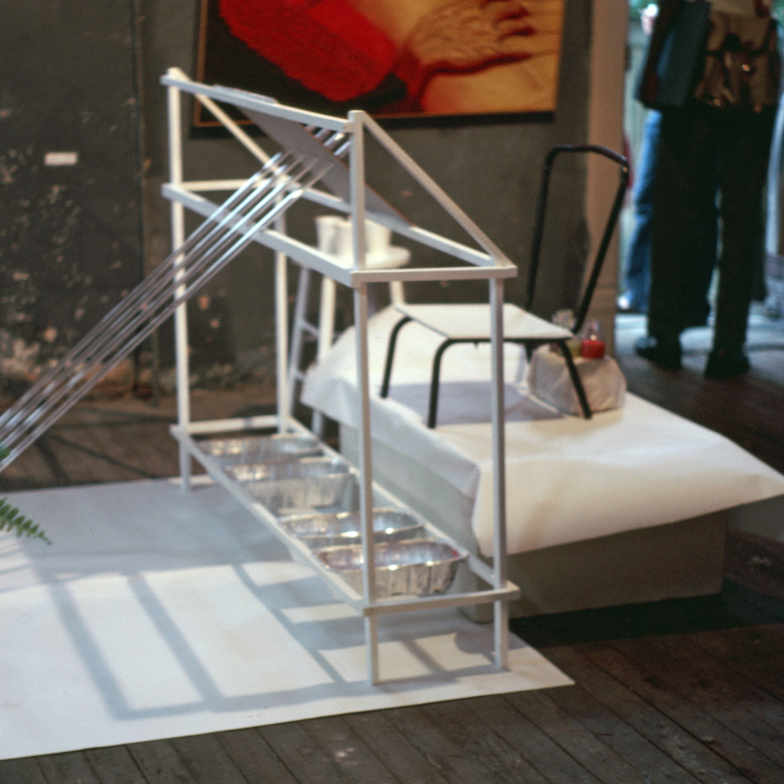 Recent Paintings by Lynn Book, 1980, Memphis, Toy Gallery, performance installation, photo slide 02