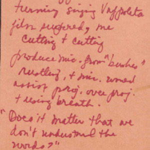 Lynn Book Covers, 1991, Chicago, Club Lower Links, club performance, performance structure notes