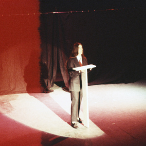 Standing In, 1987, Chicago, Beacon Street Theater, multimedia performance, photo slide 02