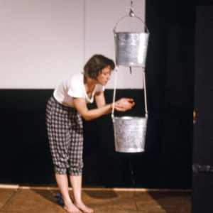 studies from continued flow or flood, 1984, multimedia performance, photo slide 03