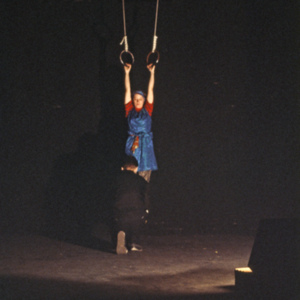 Because It's Round?, 1986, Chicago, MoMing Dance and Arts Center, multimedia performance, photo slide 02