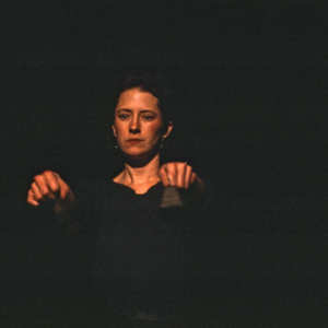 Look Back - and to begin with, 1986, Chicago, Randolph Street Gallery, multimedia performance, photo slide 05