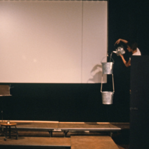 studies from continued flow or flood, 1984, multimedia performance, photo slide 02
