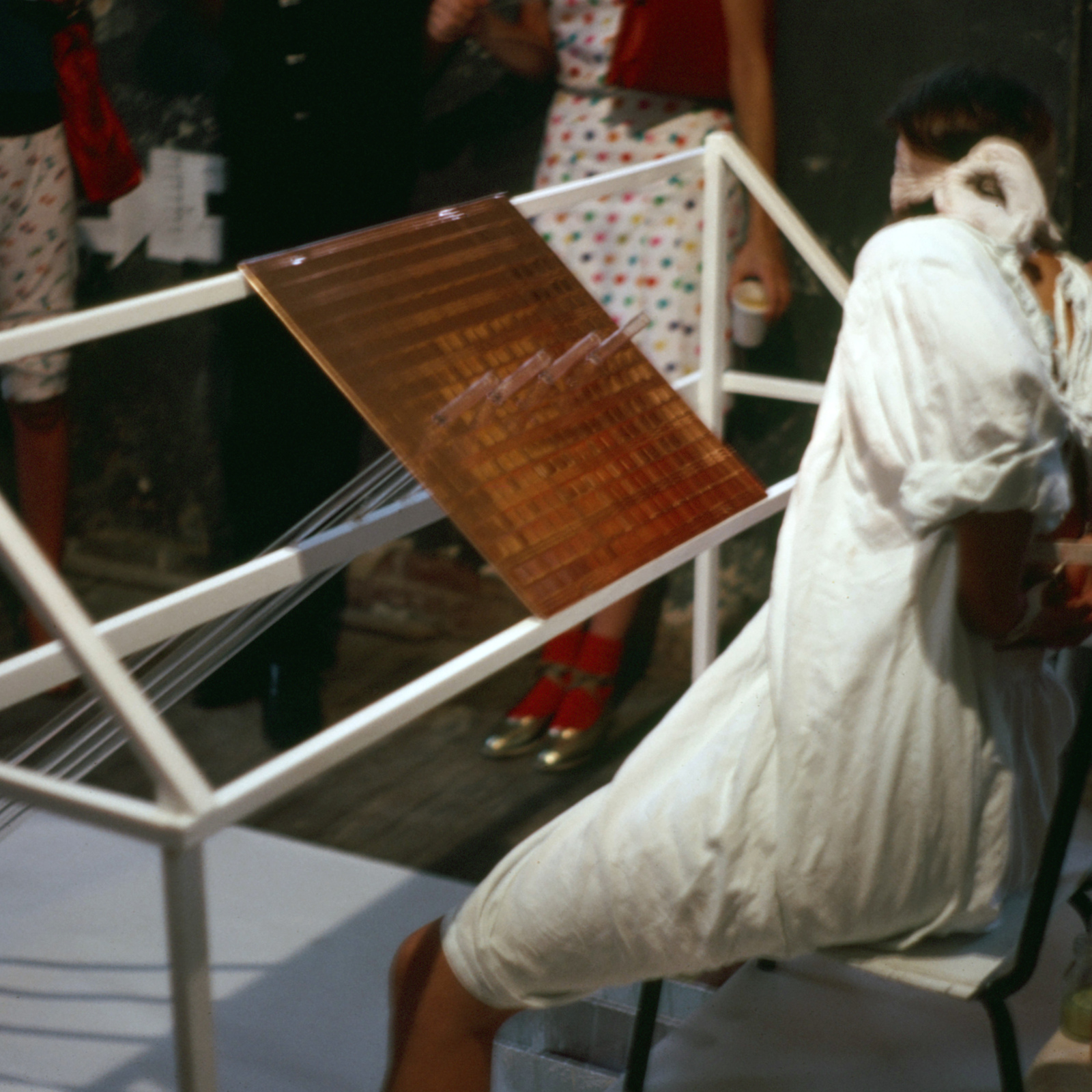 Recent Paintings by Lynn Book, 1980, Memphis, Toy Gallery, performance installation, photo slide 05