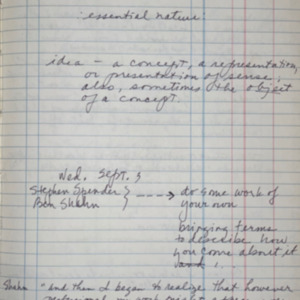 Sketchbook, 1981 Research, Aesthetics