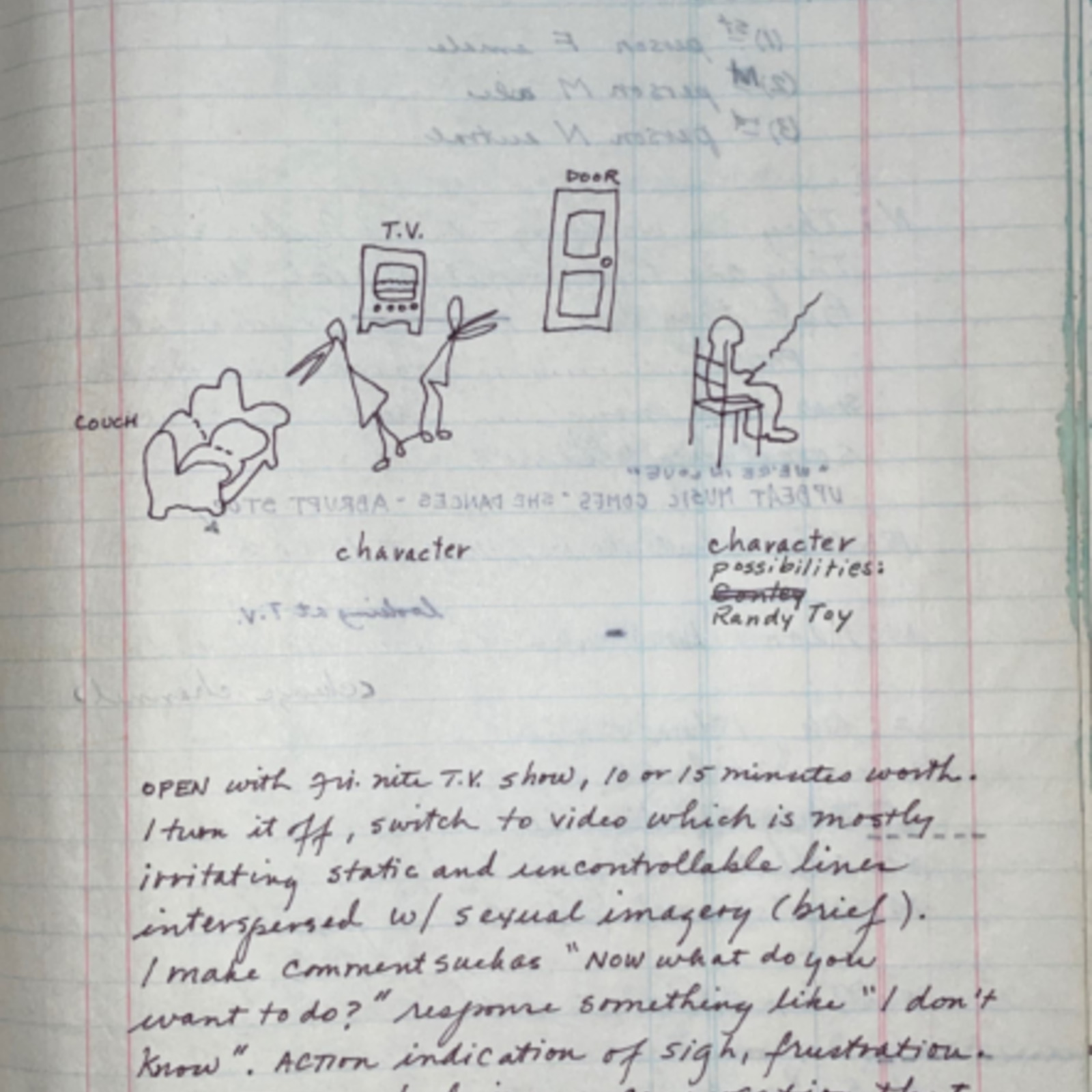 Black and White and In Between, 1981, Memphis, Memphis College of Art, multimedia performance, He Would Like That, performance text