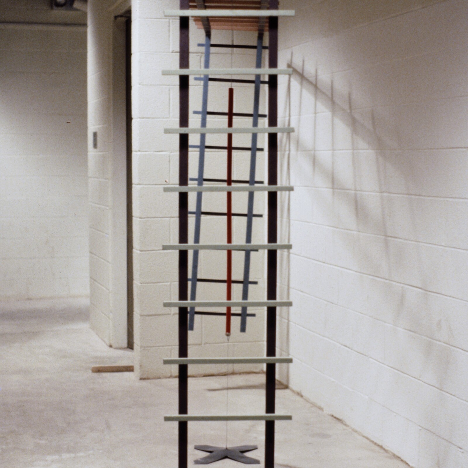 X Marks It exhibition, 1981, Memphis, Memphis College of Art, sculpture, photo slide 01
