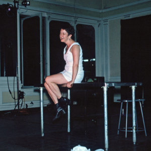 Gorgeous Fever, 1996, Cleveland, Cleveland Performance Art Festival, multimedia performance, photo slide 06