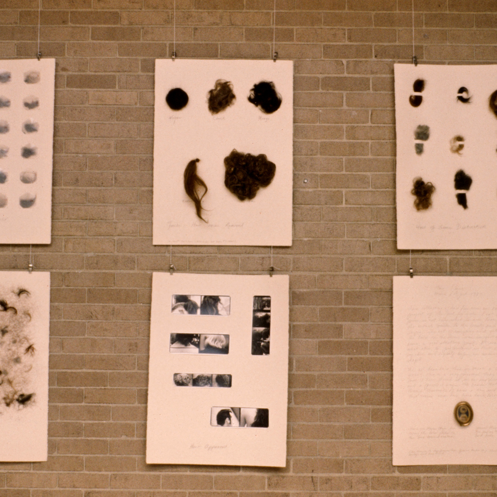 Hairpiece, 1980, Memphis, Memphis College of Art, exhibition installation, photo slide 02