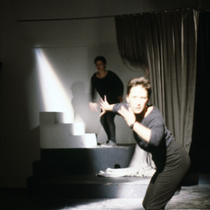 Look Back - and to begin with, 1986, Chicago, Randolph Street Gallery, multimedia performance, photo slide 04