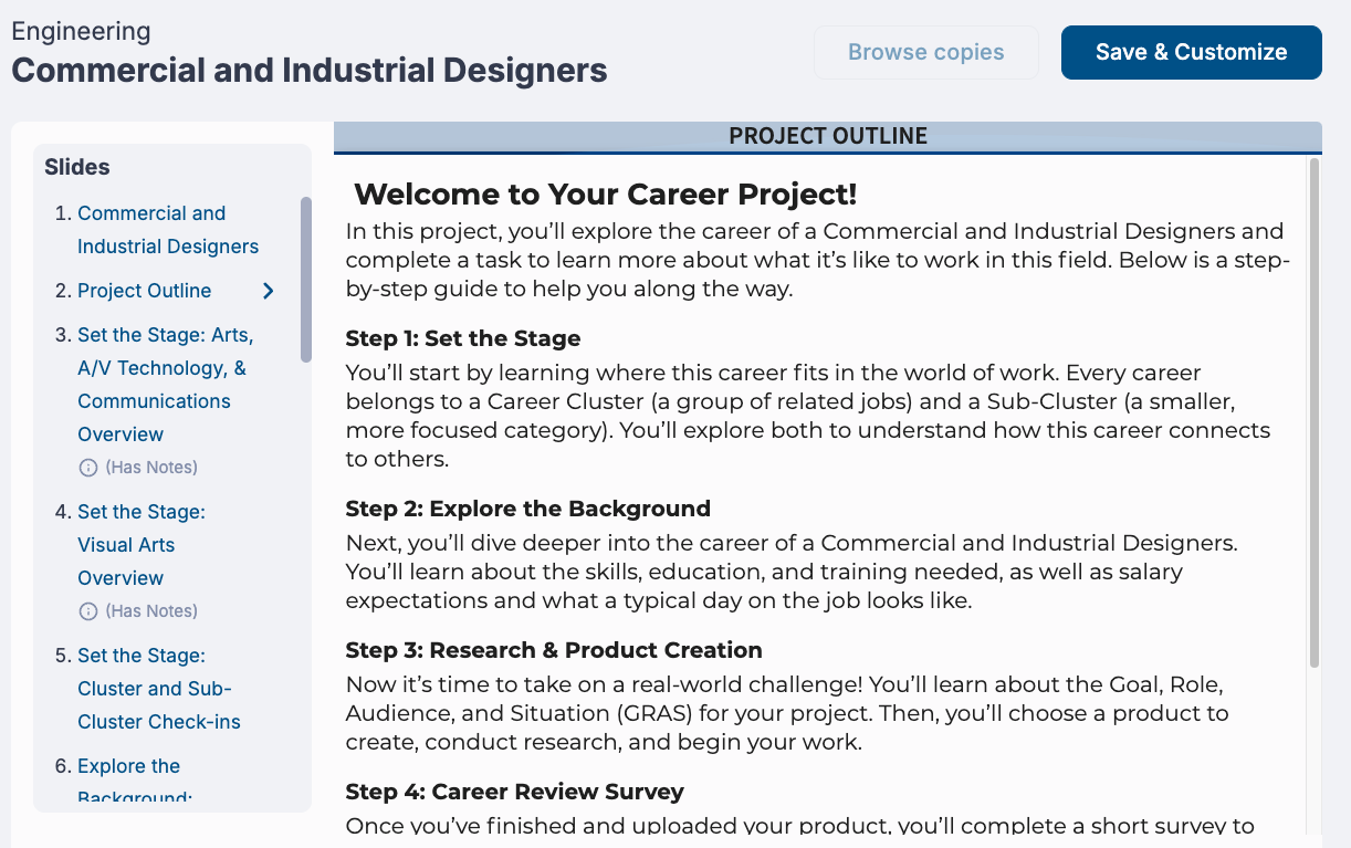 Career-Connected Projects