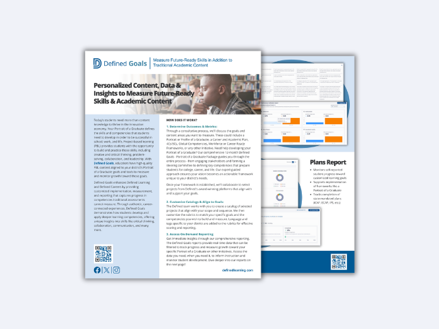 Defined Goals Brochure